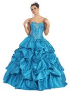 Elaborate Sweetheart Taffeta Ball Gown With Bolero