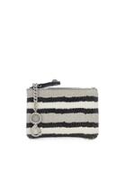 August Handbags - The Mini Maiori - Taupe Watersnake Stripe