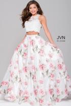 Jovani - Floral Two-piece Dress Jvn41771