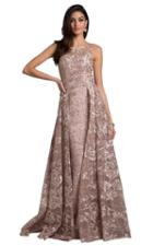 Lara Dresses - 29918 Sheer Sleeveless Pleated Evening Dress