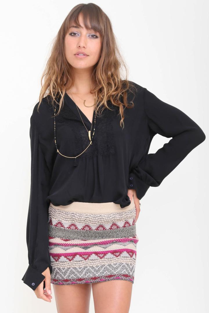 Goddis - Lacie Mini Skirt In Conga Pink