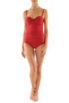 Helen Jon - Twist Underwire Tankini-del Mar Crimson