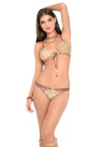 Luli Fama - Secrets In The Sand Knotted Net Back Triangle In Multicolor (l484280)
