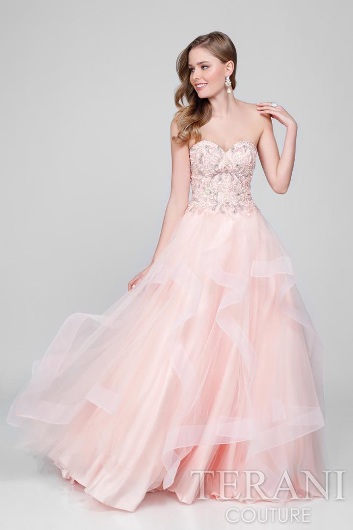 Terani Prom - Beaded Lace Sweetheart Ballgown 1711p2844