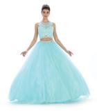 May Queen - Two Piece Beaded Jewel Ballgown