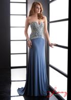 Jasz Couture - 5050 Dress In Steel Blue