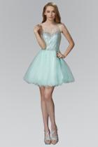 Elizabeth K - Sequined Cocktail Dress Gs2046
