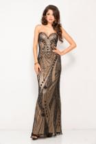 Scala - 48565 Dress In Black And Nude