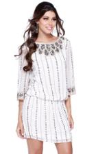 Shail K - Charming Quarter Length Short Dress 1093