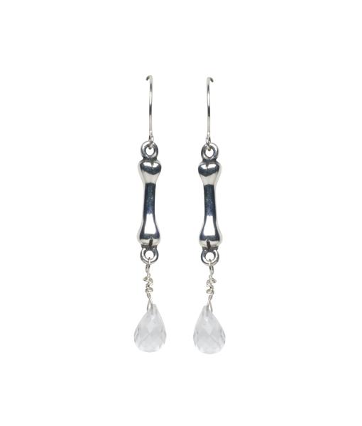 Femme Metale Jewelry - Dem Bones Crystal Earrings