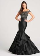 Ellie Wilde - Ew118056 Beaded Off Shoulder Mermaid Dress