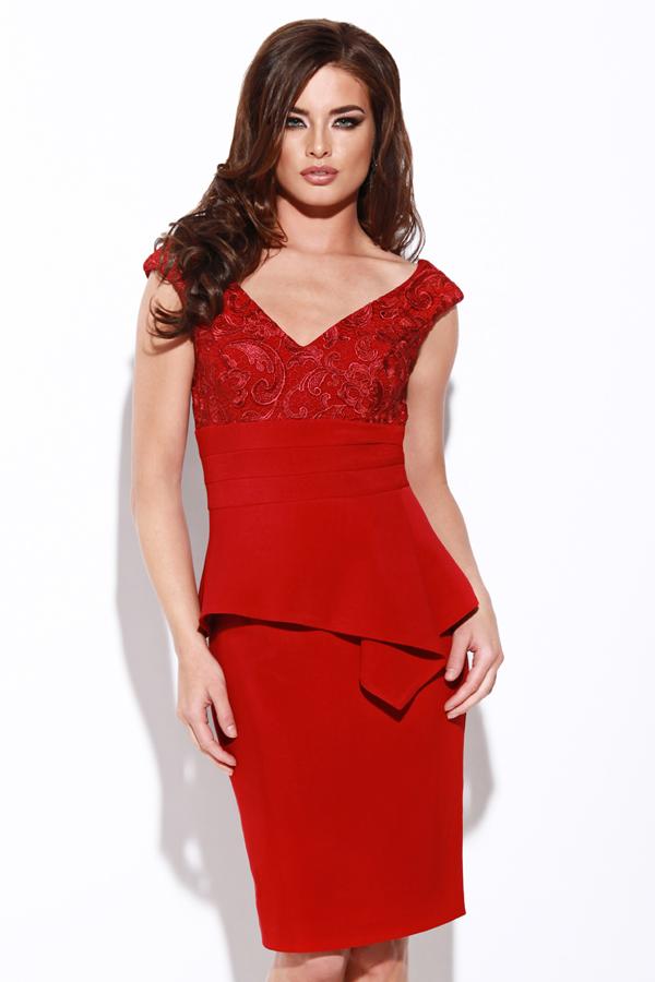 Jolene Collection - 14505- Dress In Wine
