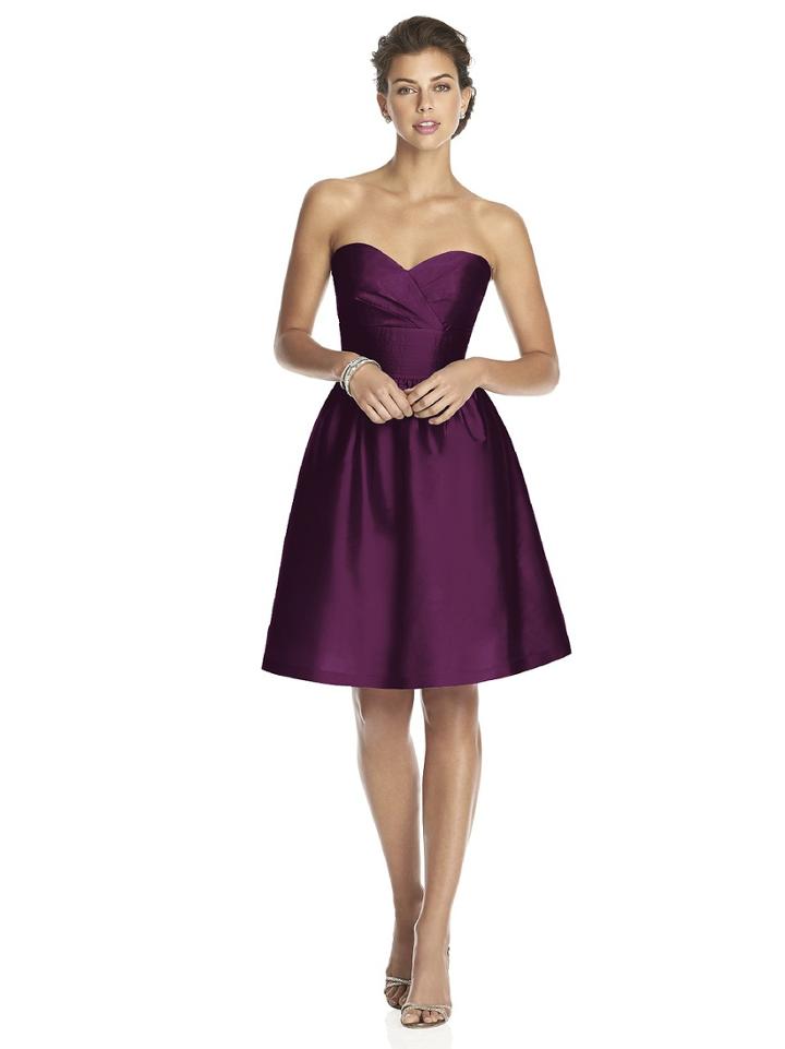 Alfred Sung - D542 Bridesmaid Dress In Italian Plum