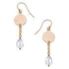 Heather Hawkins - Tiny Hammered Coin Drop Earrings - Multiple Colors