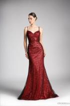 Cinderella Divine - Sequined Fitted Sweetheart Evening Dress