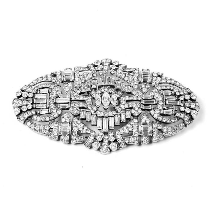 Ben-amun - Crystal Deco Statement Brooch