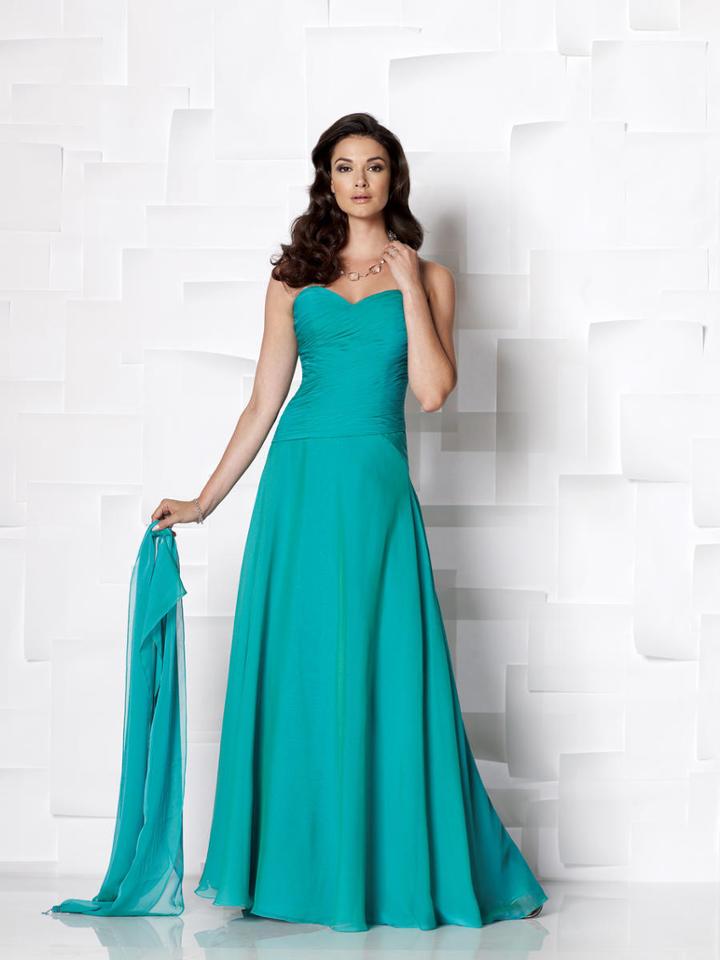 Cameron Blake By Mon Cheri - 113613b Long Dress In Patina