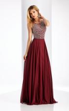 Clarisse - 3167 Embellished Jewel A-line Dress