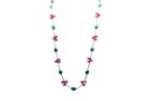 Tresor Collection - 18kt Yellow Gold Necklace With Turquoise Baroque & Pink Tourmaline