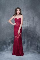 Nina Canacci - 2121 Strapless Corset Illusion Lace Gown