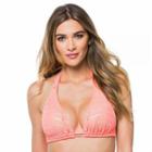 Luli Fama - Take Me To Paradise D/dd Cup Triangle Halter In Coral (l530073)