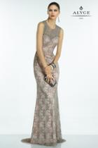 Alyce Paris B'dazzle - 35790 Dress In Stone Pink