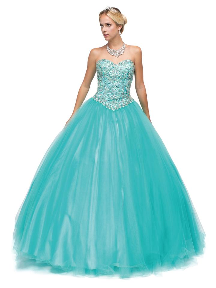 Dancing Queen - Ornate Strapless Sweetheart Ball Gown 1151