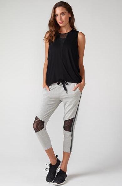 Chichi Active - Michelle Cropped Moto Jogger