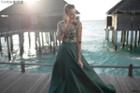 Tarik Ediz - Bateau Neck A-line Dress 92818