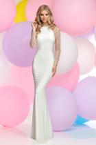 Zoey Grey - Bead Embellished High Neck Dress 31099