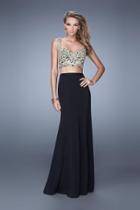 La Femme - 21250 Two Piece Embroidered Sheath Dress