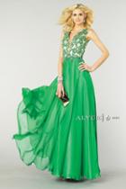 Alyce Paris - 6418 Prom Dress In Emerald Nude