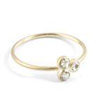Nina Nguyen Jewelry - Trio Diamond 14k Gold Ring