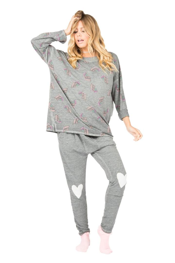 Lolli Swimwear - Let's Go Sweat Pant In Earl Grey