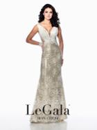 La Gala Prom By Mon Cheri - 116519 Long Dress In White Gold