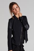 Chichi Active - Sandra Moto Jacket With Faux Leather