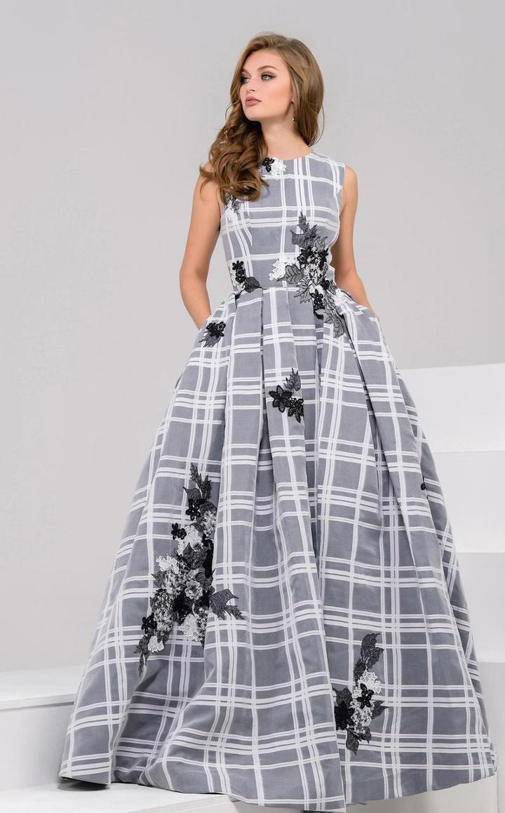 Jovani - 39388 Jewel Sleeveless A Line Long Dress