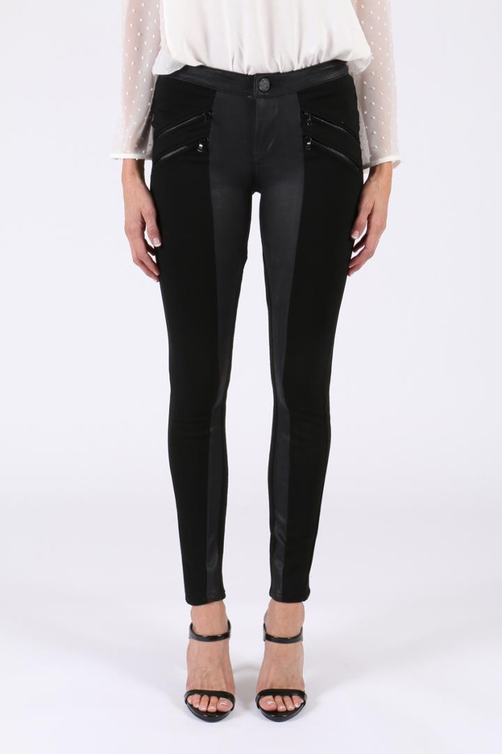Black Orchid Denim - Zipper Moto Legging After Dark