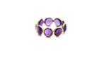 Tresor Collection - Amethyst Stackable Ring Bands In 18k Yellow Gold