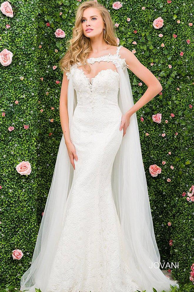 Jovani - Jb47705 Mermaid Sweetheart Neck Wedding Dress