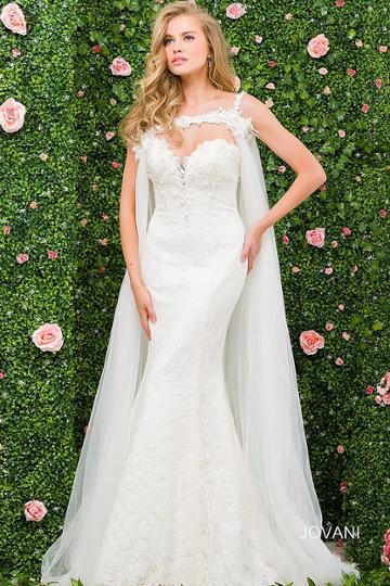 Jovani - Jb47705 Mermaid Sweetheart Neck Wedding Dress
