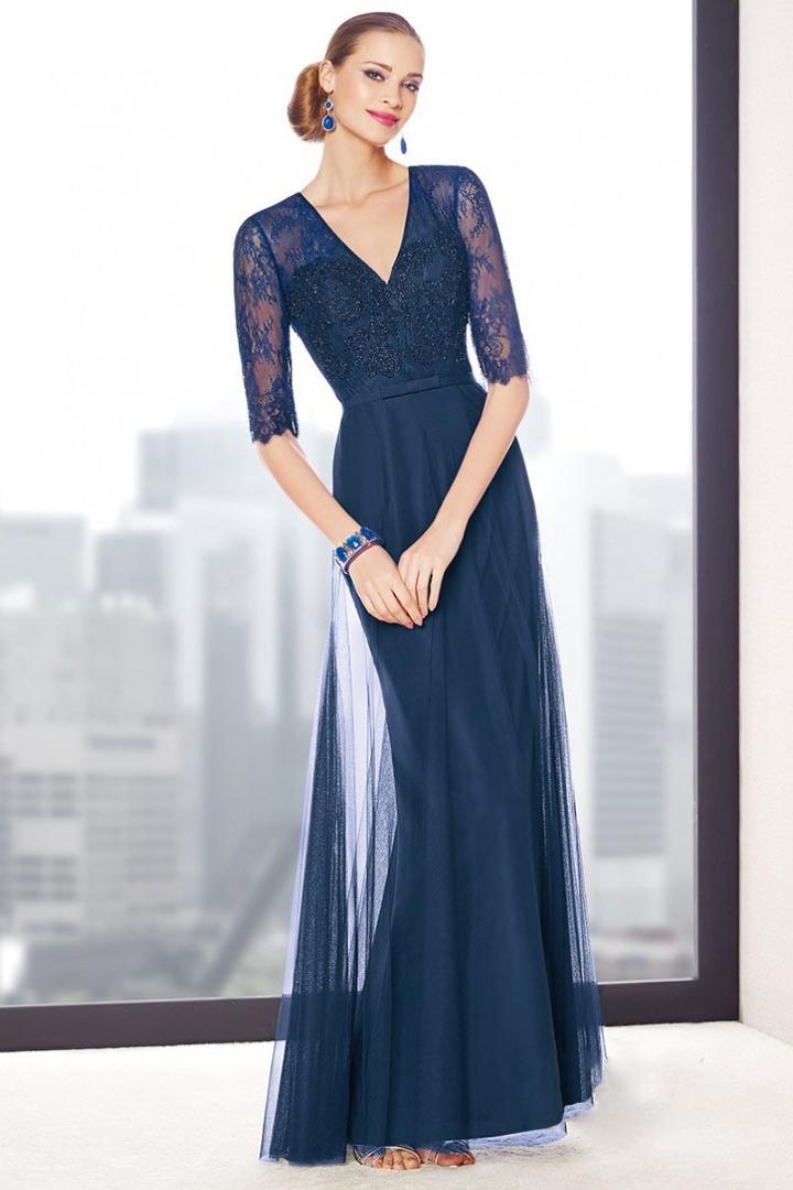 Alyce Paris Black Label - 29704 Beaded Lace V-neckline Evening Gown
