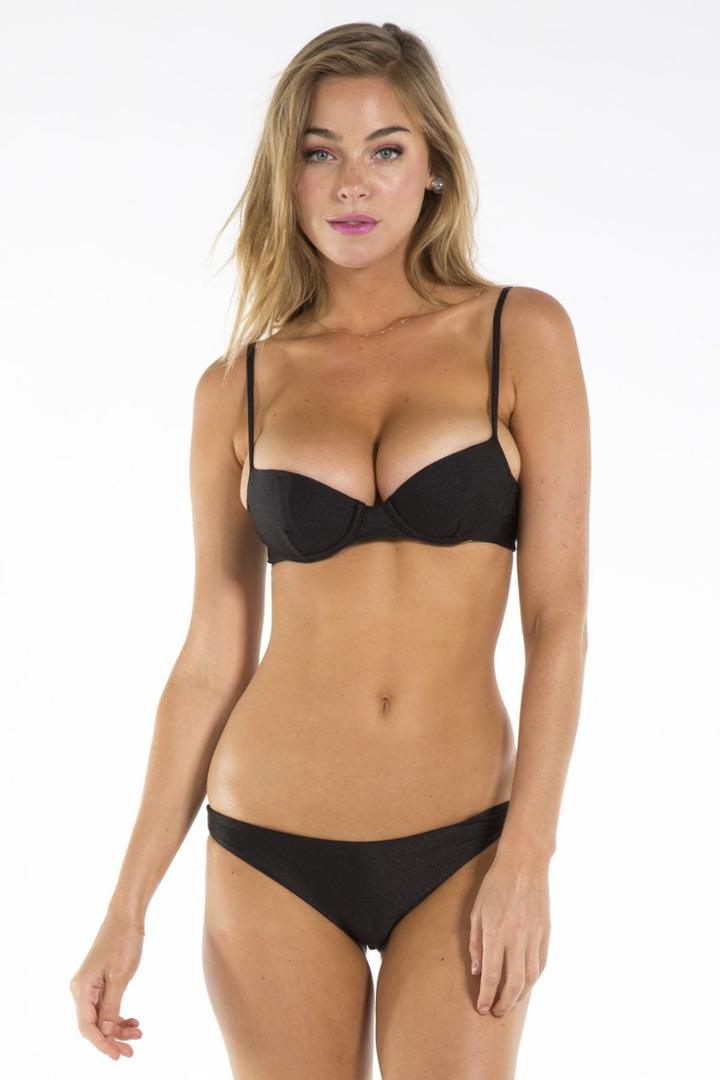 Lolli Swimwear - Marlot Top In Black Pearl