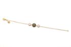 Tresor Collection - 18k Yellow Gold Bracelet With Rose Quartz & Smokey Quartz