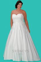 Sydney's Closet - Strapless Long Lace Dress Sc5215