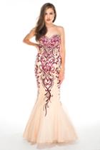 Brit Cameron - 16350 Beaded Sweetheart Mermaid Gown