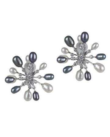 Jarin K Jewelry - Freshwater Pearl Fireworks Earrings