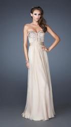 La Femme - Dishy Strapless Long Formal Dress With Embellished Bodice 18588