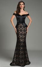 Feriani Couture - 18552 Off The Shoulder Evening Gown
