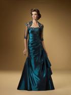 Rina Di Montella - Rd1422 Embellished Taffeta Trumpet Gown With Jacket